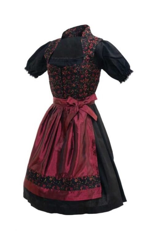 Aloisia Bavarian maroon Dirndl dress