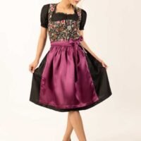 Spring Leonie Floral Purple Dirndl Dress