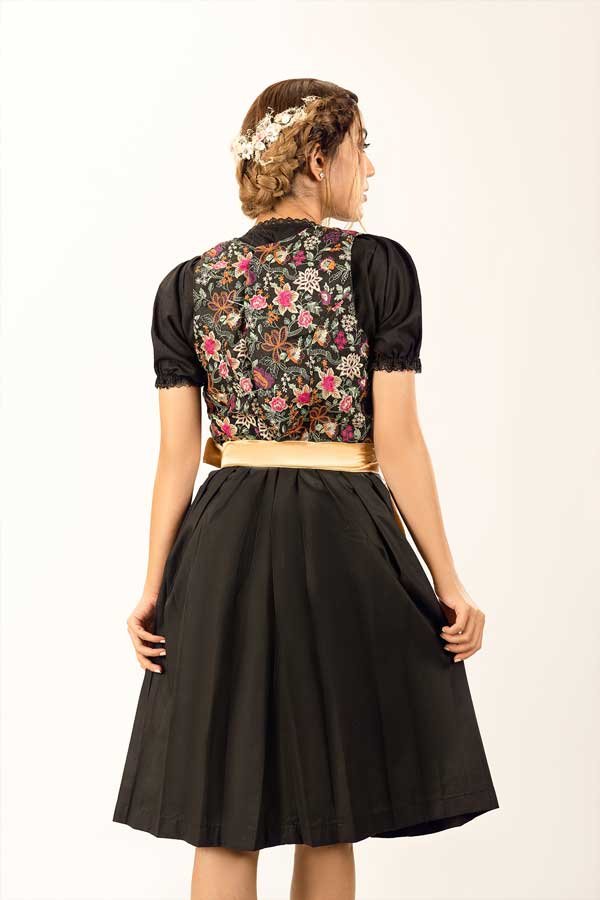 Spring Leonie Floral Golden Dirndl Dress - Image 2