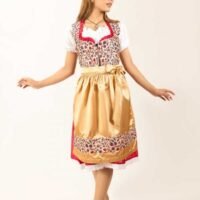 Amalia Rosa Pink Midi Dirndl Dress