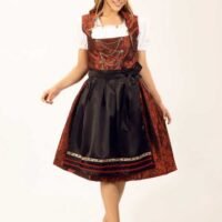 Elsa Red Midi Dirndl Dress