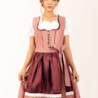 Heidi Tea Pink Midi Dirndl Dress