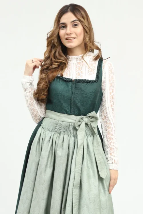 Bavarian edition green midi Dirndl dress