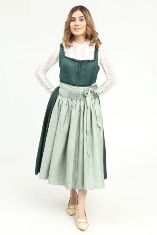 Bavarian edition green midi Dirndl dress