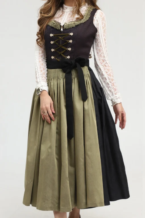 Sophisticated black Dirndl, classic German attire