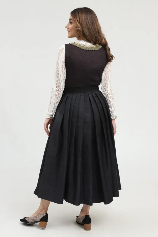 Sophisticated black Dirndl, classic German attire