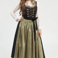 Sophisticated black Dirndl, classic German attire