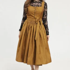 Classic brown Dirndl, authentic Bavarian wear