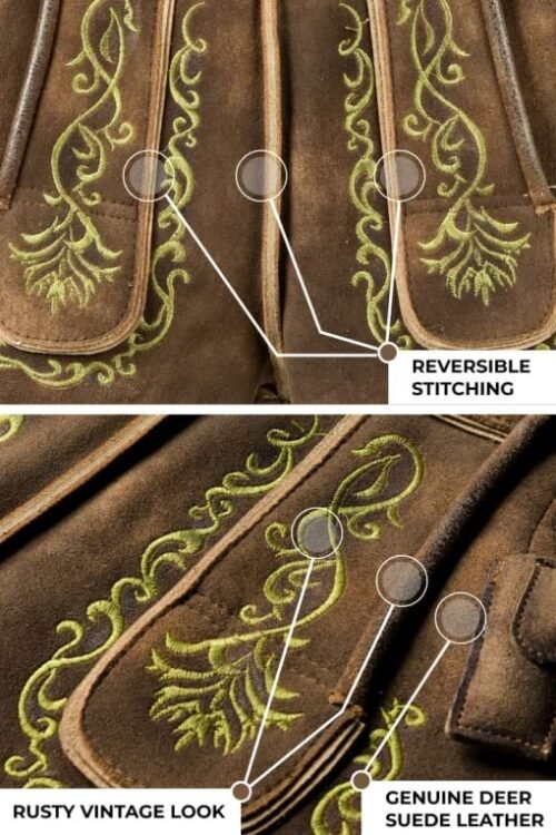 Comfortable Bavarian Lederhosen Vintage Classic - Image 4