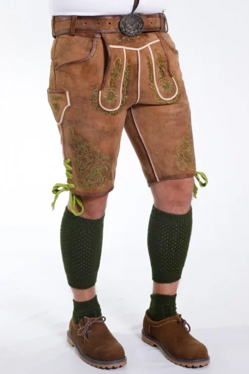 Comfortable Mens Classic German Lederhosen