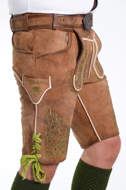 Comfortable Mens Classic German Lederhosen