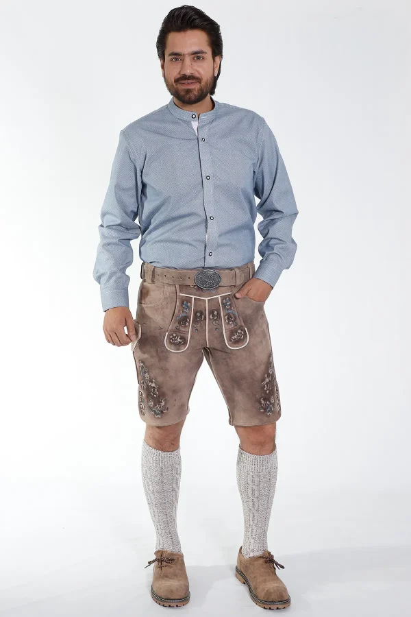 Dapper mens lederhosen attire