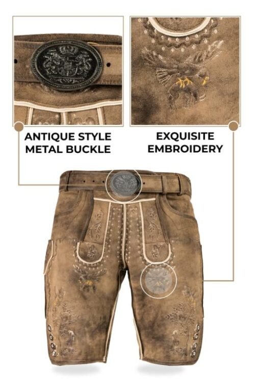 Dapper Mens Celebratory Lederhosen Attire