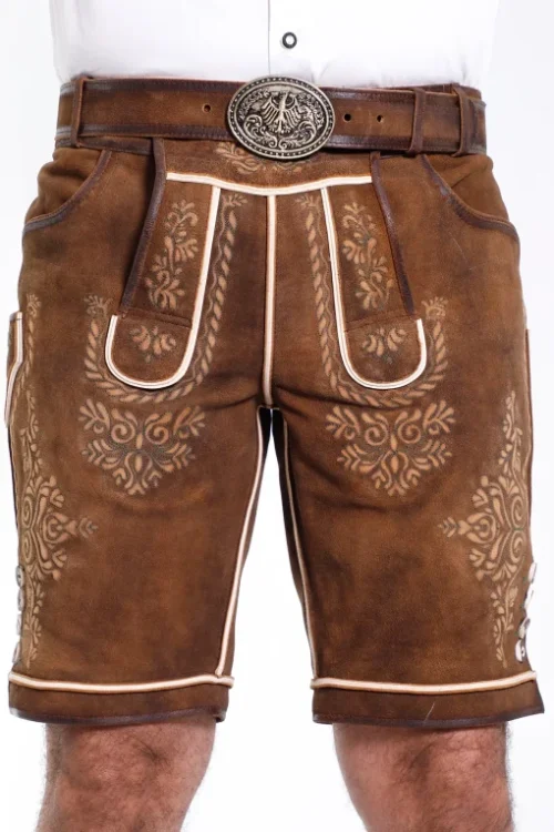 Comfortable Mens Classic German Lederhosen - Image 2