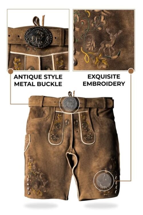 Vintage Attire German Mens Fashion Lederhosen - Image 3