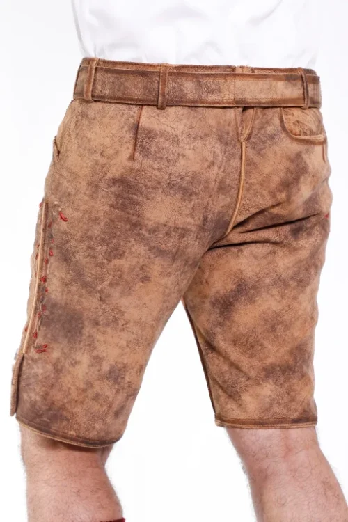 Traditional vintage brown lederhosen for men