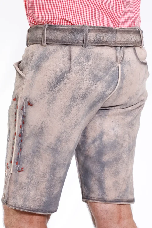 Vintage grey lederhosen for men