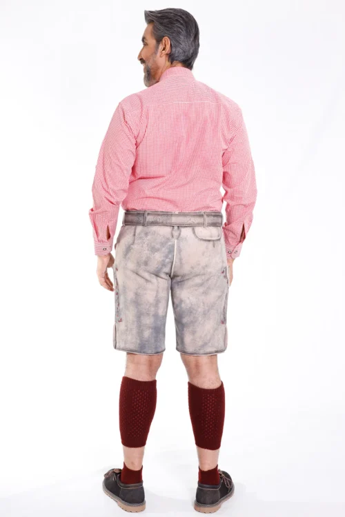 Vintage grey lederhosen for men