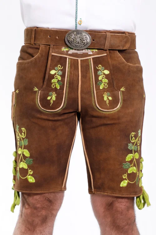 Forest brown Bavarian lederhosen