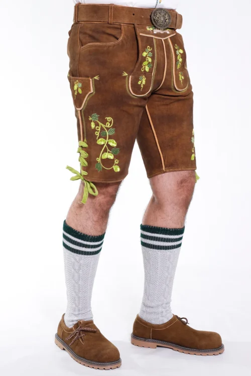 Forest brown Bavarian lederhosen