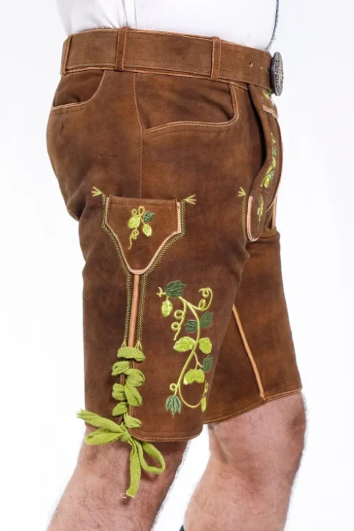 Forest brown Bavarian lederhosen