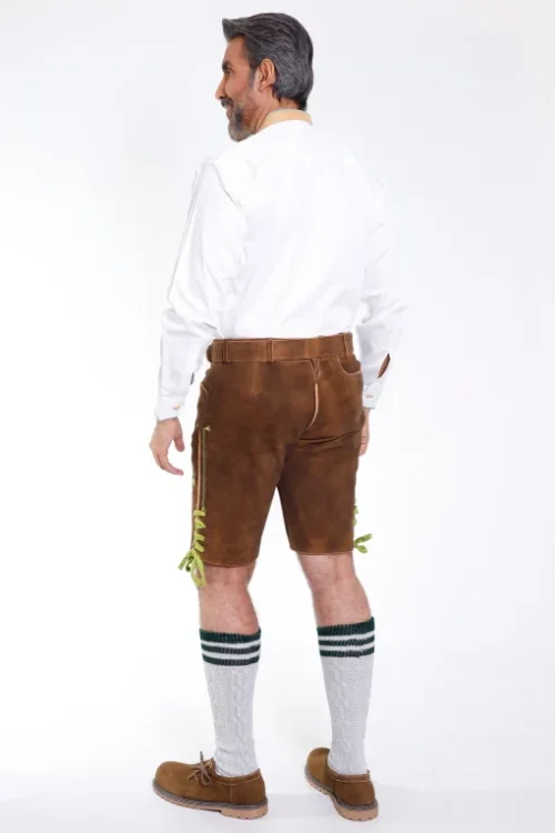 Forest brown Bavarian lederhosen