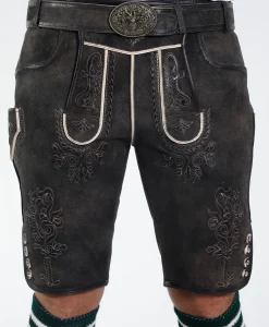 Traditional Lederhosen Men Outfit Onyx Black - Image 2