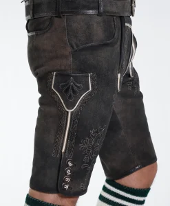 Traditional Lederhosen Men Outfit Onyx Black - Image 4