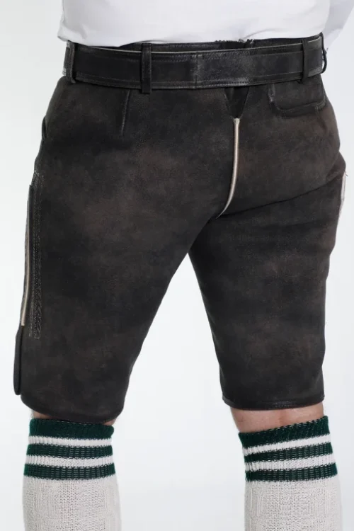 Traditional Lederhosen Men Outfit Onyx Black - Image 5