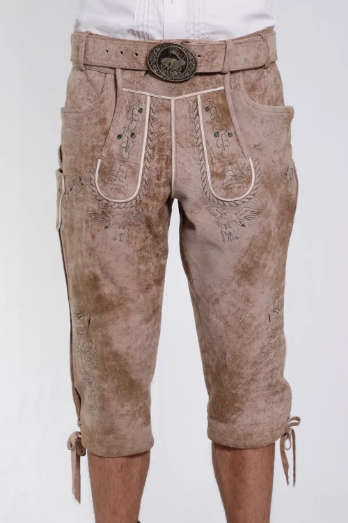 Classic Bavarian Bundhosen Vanilla Desert Hues - Image 2