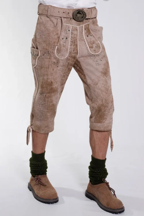 Classic Bavarian Bundhosen Vanilla Desert Hues - Image 3
