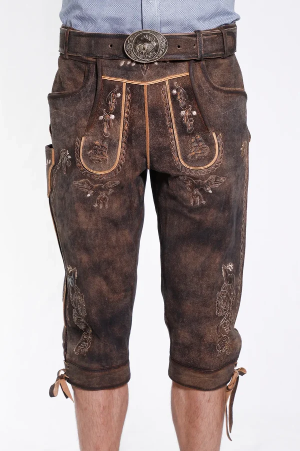 Knee-length Lederhosen for men