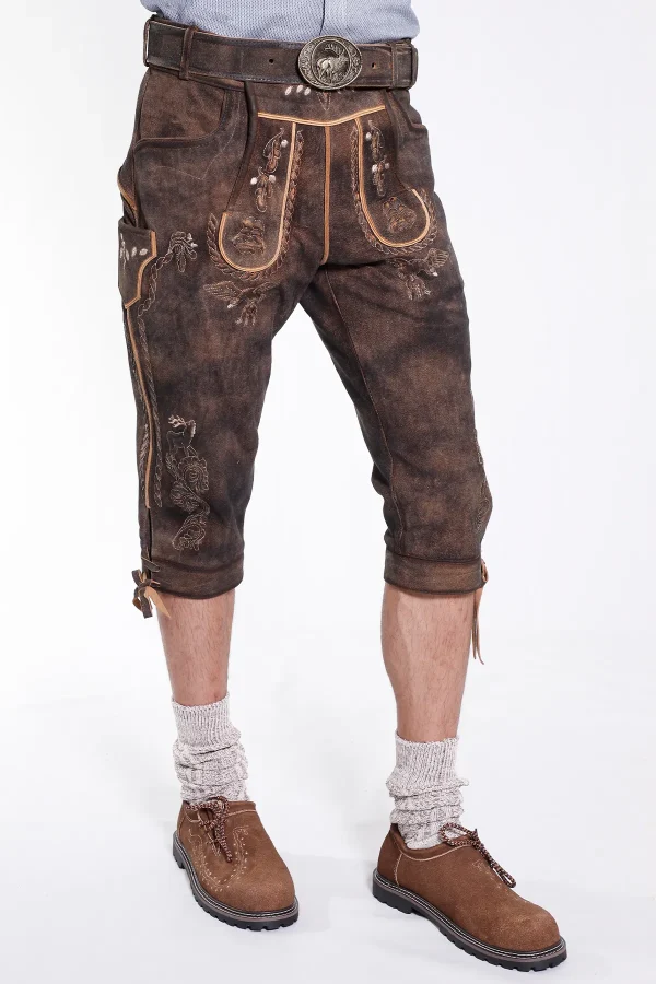 Knee-length Lederhosen for men