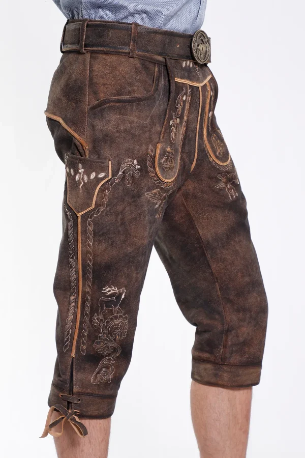 Knee-length Lederhosen for men