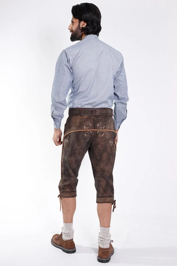 Knee-length Lederhosen for men