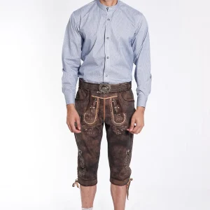 Knee-length Lederhosen for men