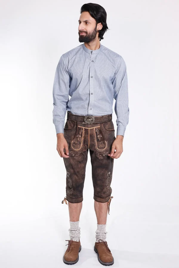 Knee-length Lederhosen for men