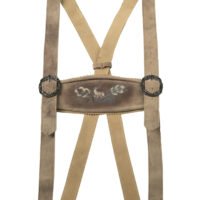 Trachten brown suspenders deluxe for men