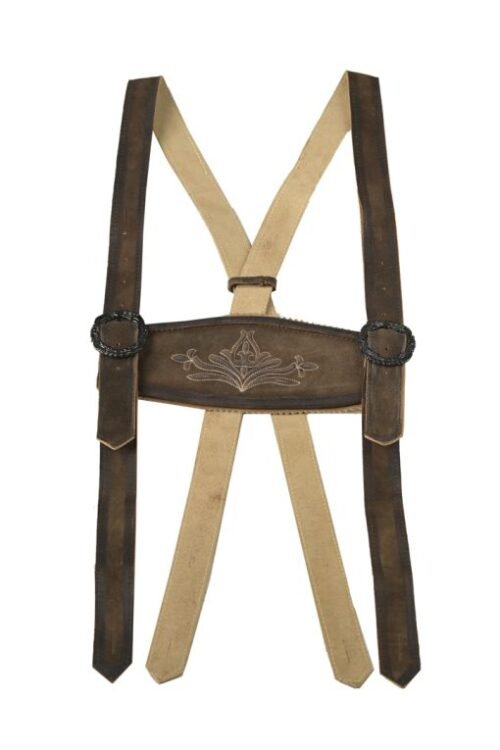 Bavarian green swagger suspenders for men