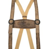 Oktoberfest noir brown suspender style for men