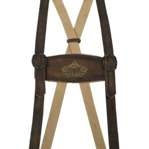 Brown Bavarian suspender statement for men