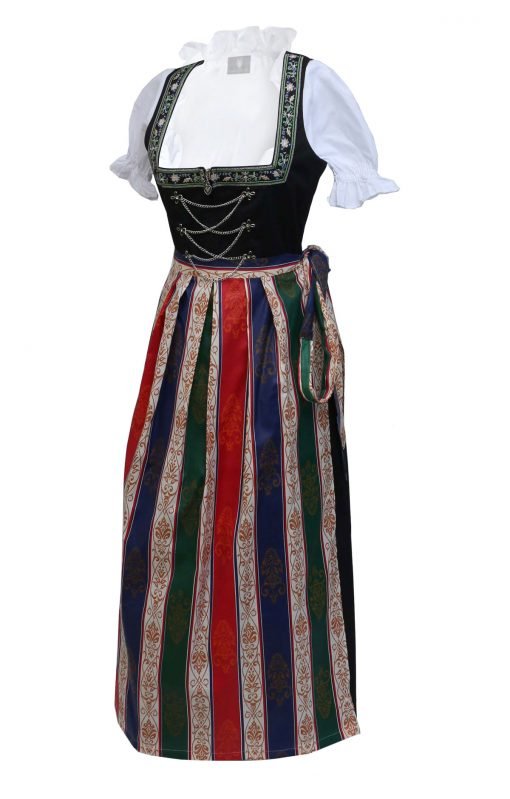 German Maxi Dirndl Long Anna Black - Image 4