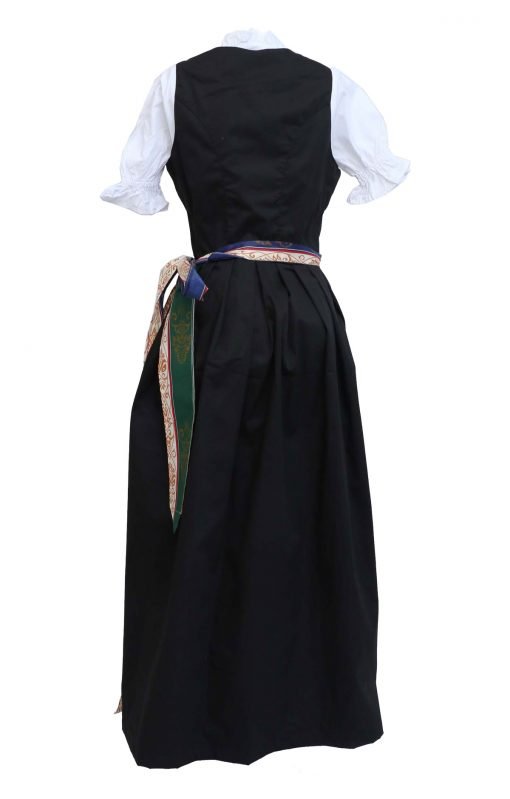 German Maxi Dirndl Long Anna Black - Image 6