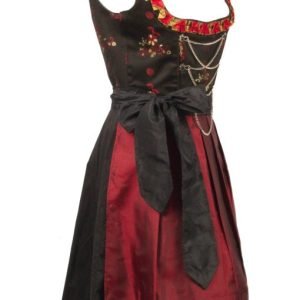 Bavarian maroon Dirndl dress Bruna in red