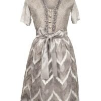 Gray Midi Dirndl Dress Lederhosen Flair