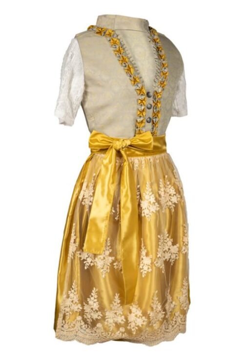 Royal Yellow Dirndl Midi Affair - Image 2