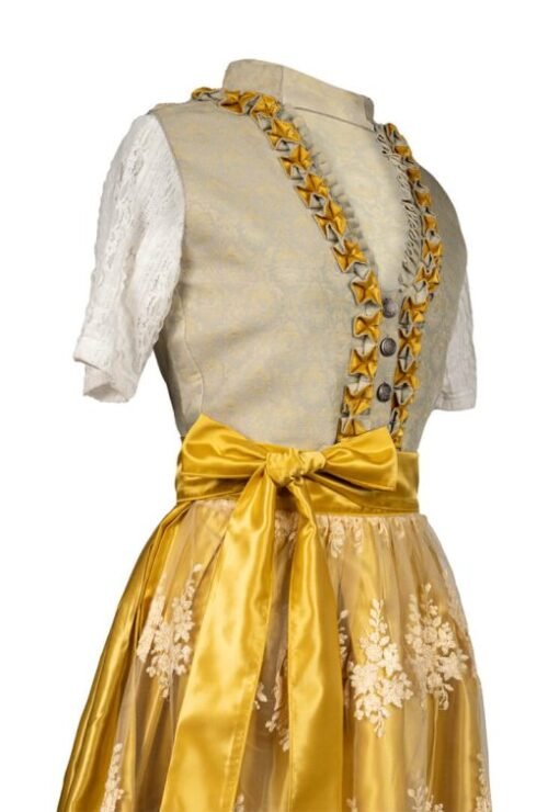 Royal Yellow Dirndl Midi Affair - Image 5