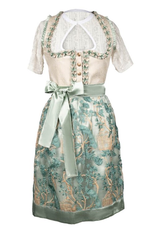 Blue Bavarian Midi Dress Oktoberfest Sensation