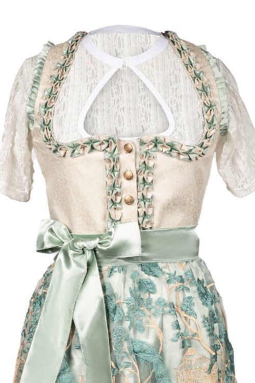Blue Bavarian Midi Dress Oktoberfest Sensation - Image 3
