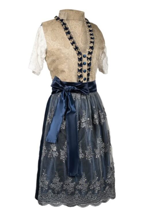 Midi Flirty Charm Blue Dirndl Allure